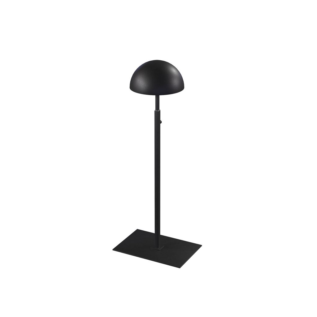 Support de présentation pour chapeaux, pour présentation de bonnets et casquettes, en acier noir laqué
