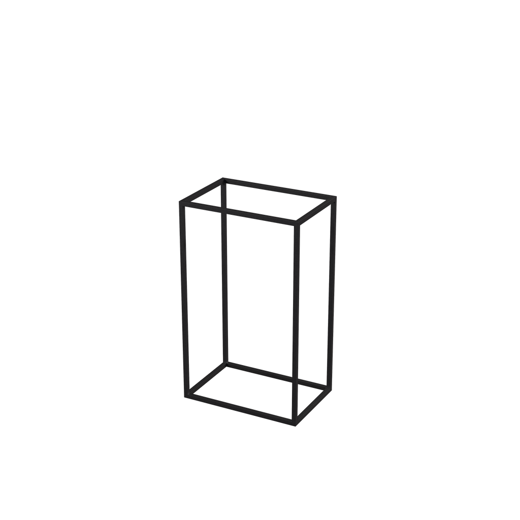 BINK - Universelles Accessoire-Display, schwarz pulverbeschichteter Stahl