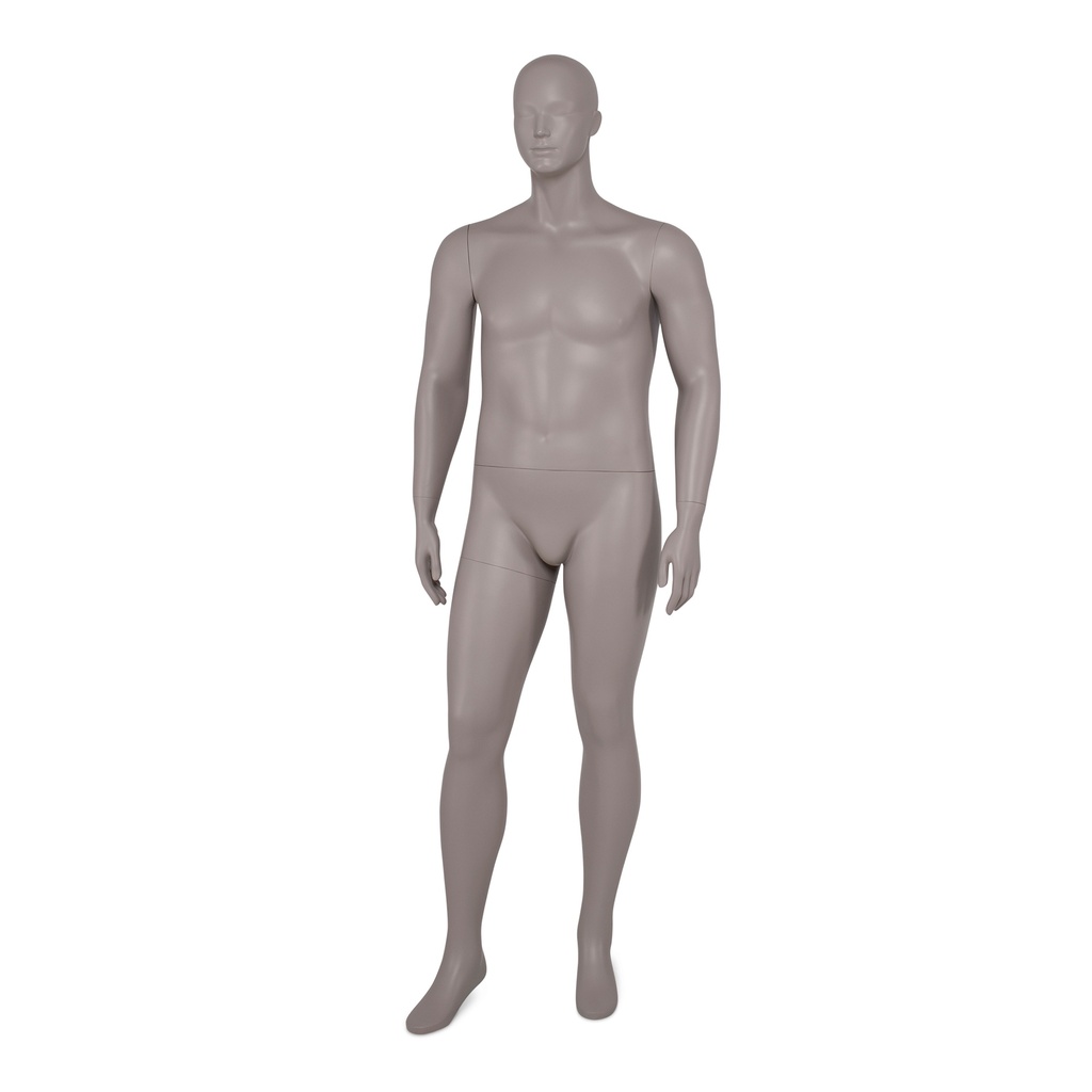 BINK - Mannequin homme avec tête abstraite, taupe