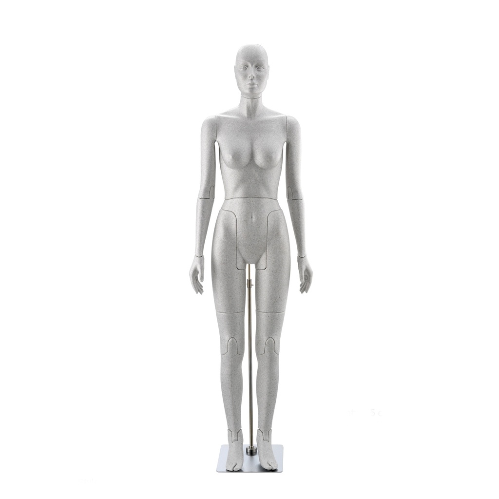 BINK - Flexibele Damenfigur, silvergrau
