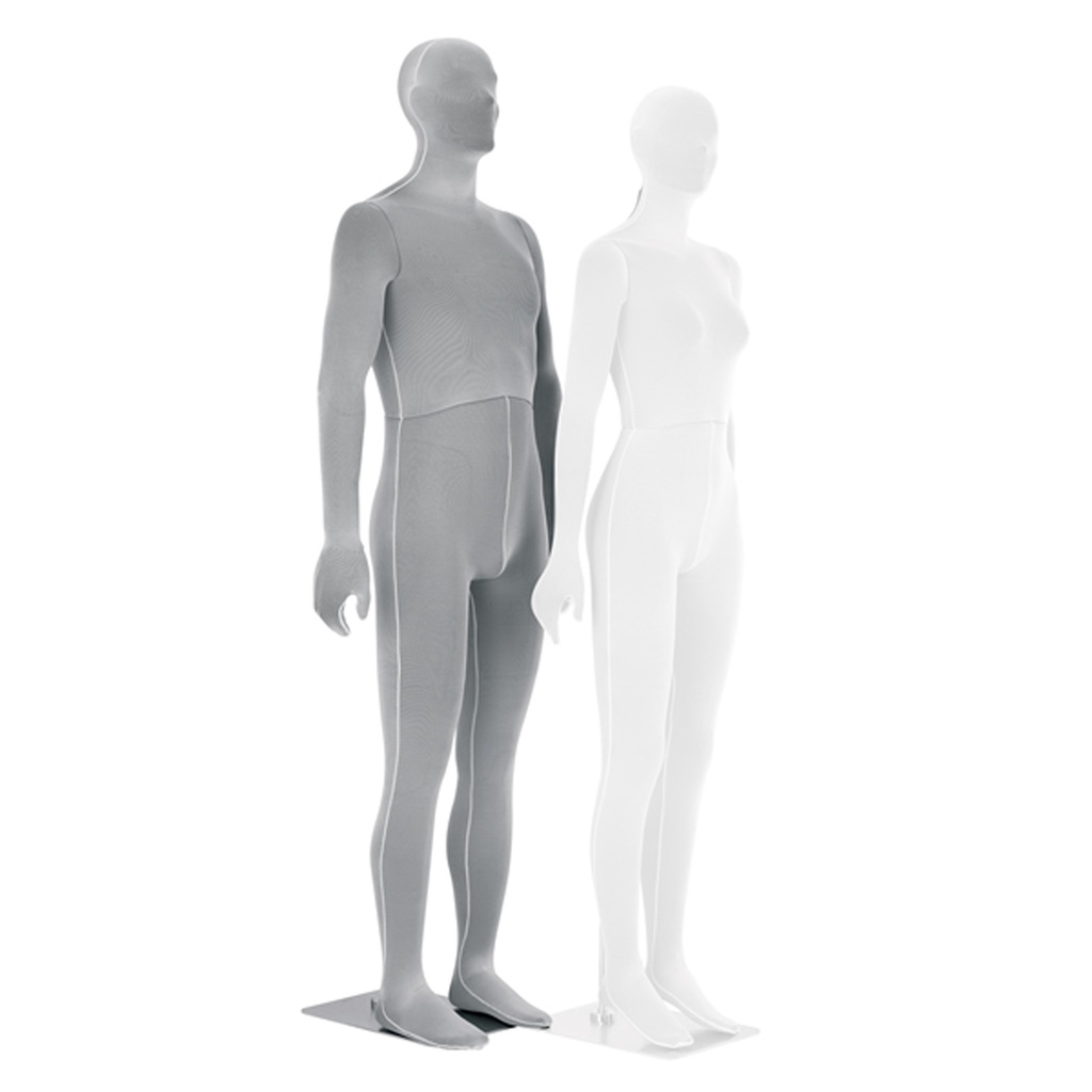 BINK - Masculino flexible maniquí, carbon blanco