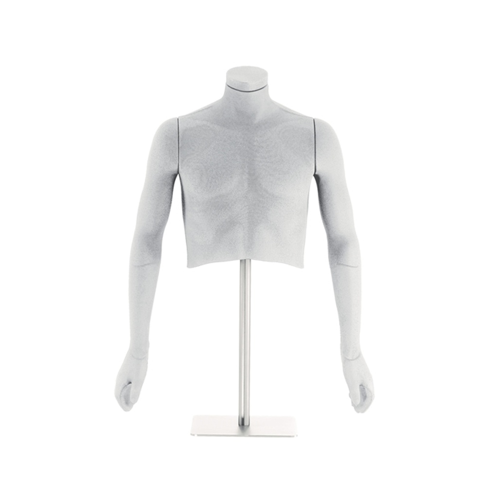 BINK - Buste flexible pour hommes blanc avec socle avec bouchon de cou