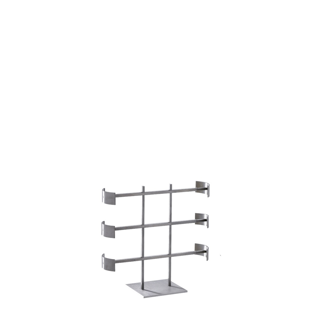 BINK - Belt display with 3 elements, brushed metal