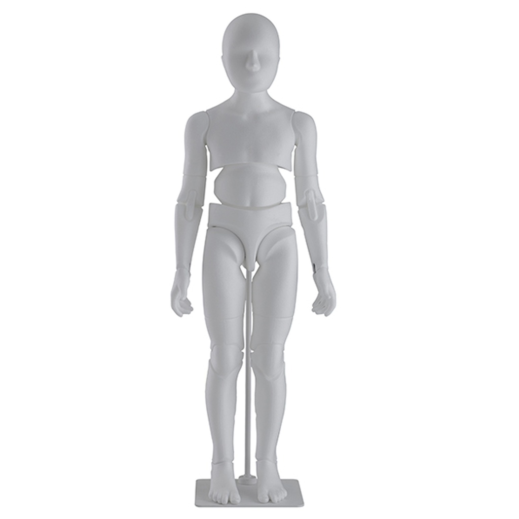 BINK - Flexibele Kinderfigur, weiss polypropylen Schaum