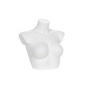 Buste court femme à poser, bonnet B/C, blanc