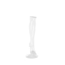 Jambe femme, pvc, transparent, incl support