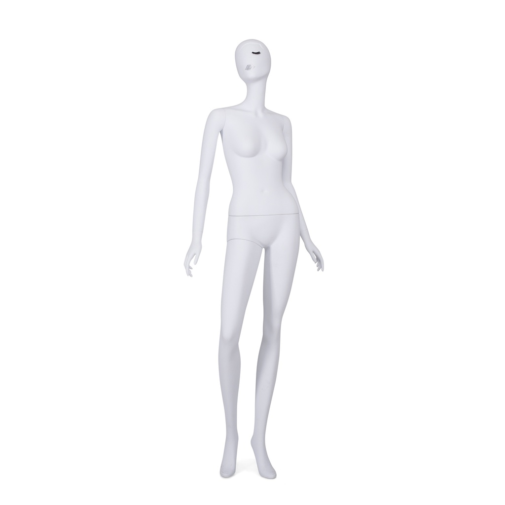 BINK - Maniquí mujer con cabeza semi abstracta, blanco