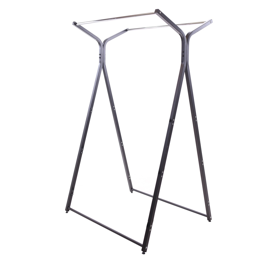 BINK - Doppelkleiderständer, 108 cm lang und 175 cm hoch, mattschwarz
