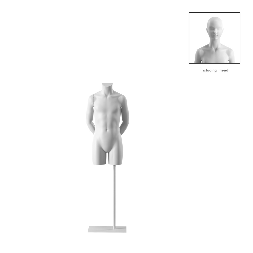 BINK - Kindertorso, 12J, weiss, ohne Kopf, Bio FRP