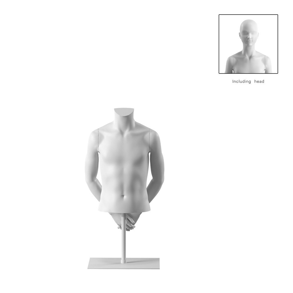 BINK - Kurzer Kindertorso, 12J, weiss, ohne Kopf, Bio FRP