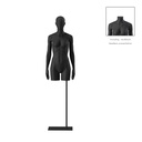 Torso mujer, negro, incl.. base, Bio FRP