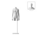 Torso mujer, blanco, incl. base, Bio FRP