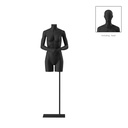 Torso mujer, negro, incl.. base, Bio FRP