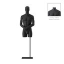 Torso hombre, negro, incl.. base, Bio FRP