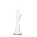Orthopedic women's hand display, PVC, white, including 15x15 cm base