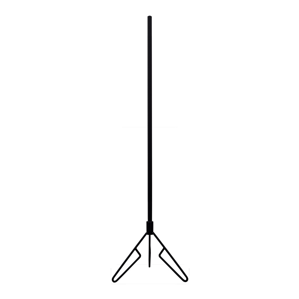 BINK - Ständer für Büste, Dreipunktstahl, Stab Länge 110 cm, Farbe schwarz, Anschluss in der Mitte