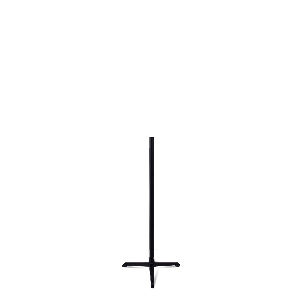 BINK - Dreipunkt-Büstenständer für Kinderbüste 0-4 Jahre, Ausführung schwarz Stahl, Stab Länge 55 cm, Durchmesser 22 mm, Farbe schwarz