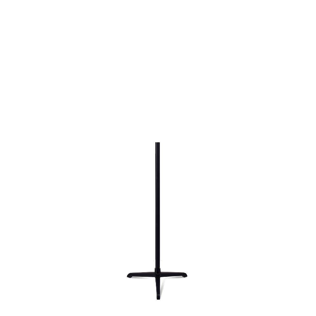 BINK - Dreipunkt-Büstenständer für Kinderbüste 0-4 Jahre, Ausführung schwarz Stahl, Stab Länge 55 cm, Durchmesser 22 mm, Farbe schwarz