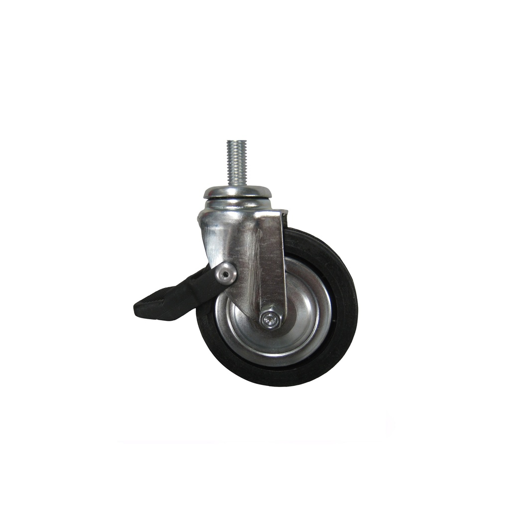 BINK - Wiel, diam 8 cm, schroefdraad 1,5 cm, geremd