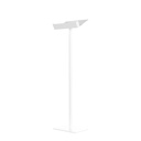 Flyer standard, altura 80 cm, powdercoated blanco
