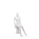 Maniquí femenino barato, cabeza desmontable, blanco mate, postura de pie 03