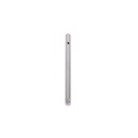 Voetpin 17,5 cm lang, dia 12 mm, M12 draad, chroom