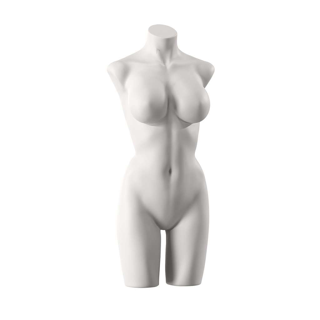 BINK - Torso lingerie, femme, bonnet D, blanc chaud, pose 003