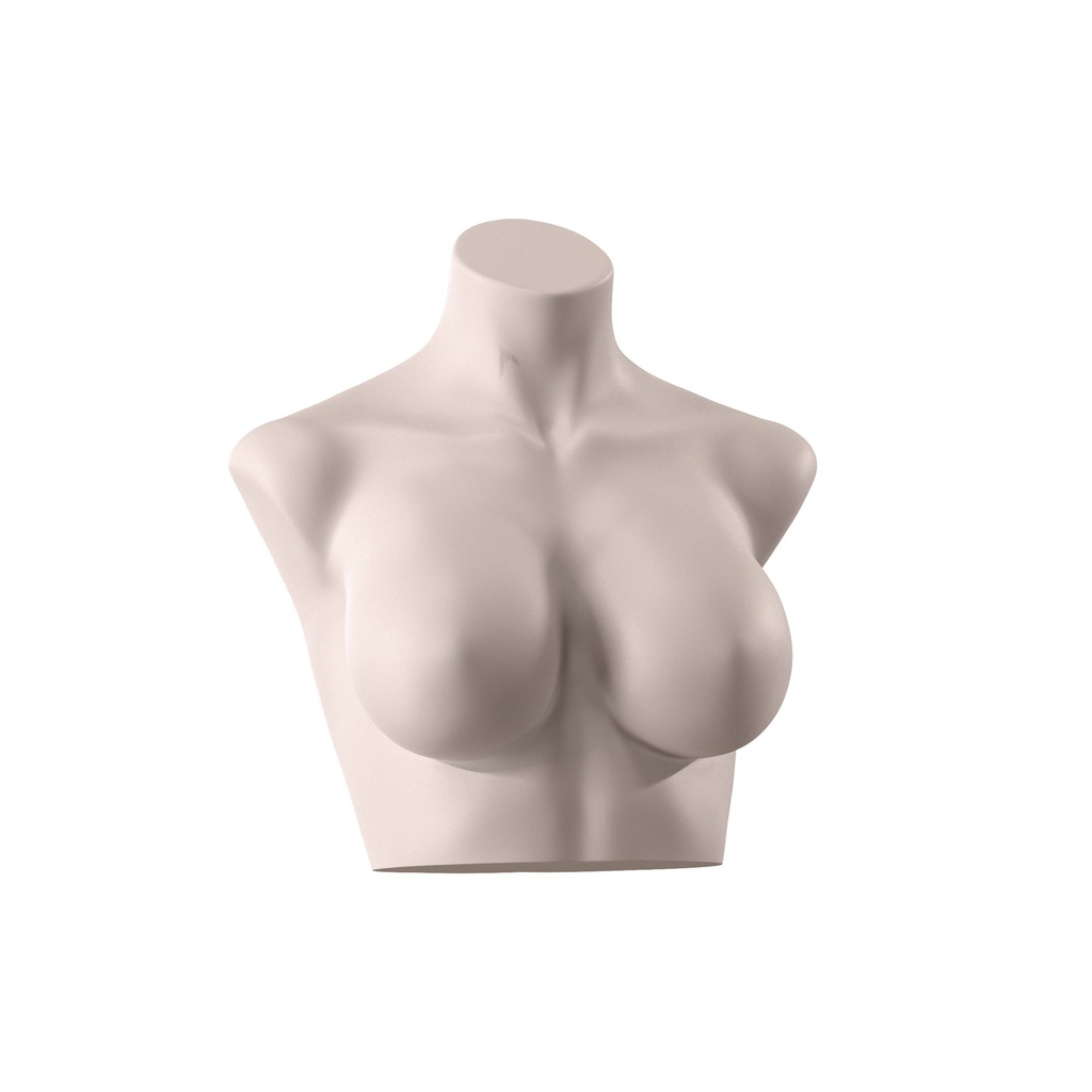 BINK - Torso de lencería, dama, copa D, color piel nude, postura 103