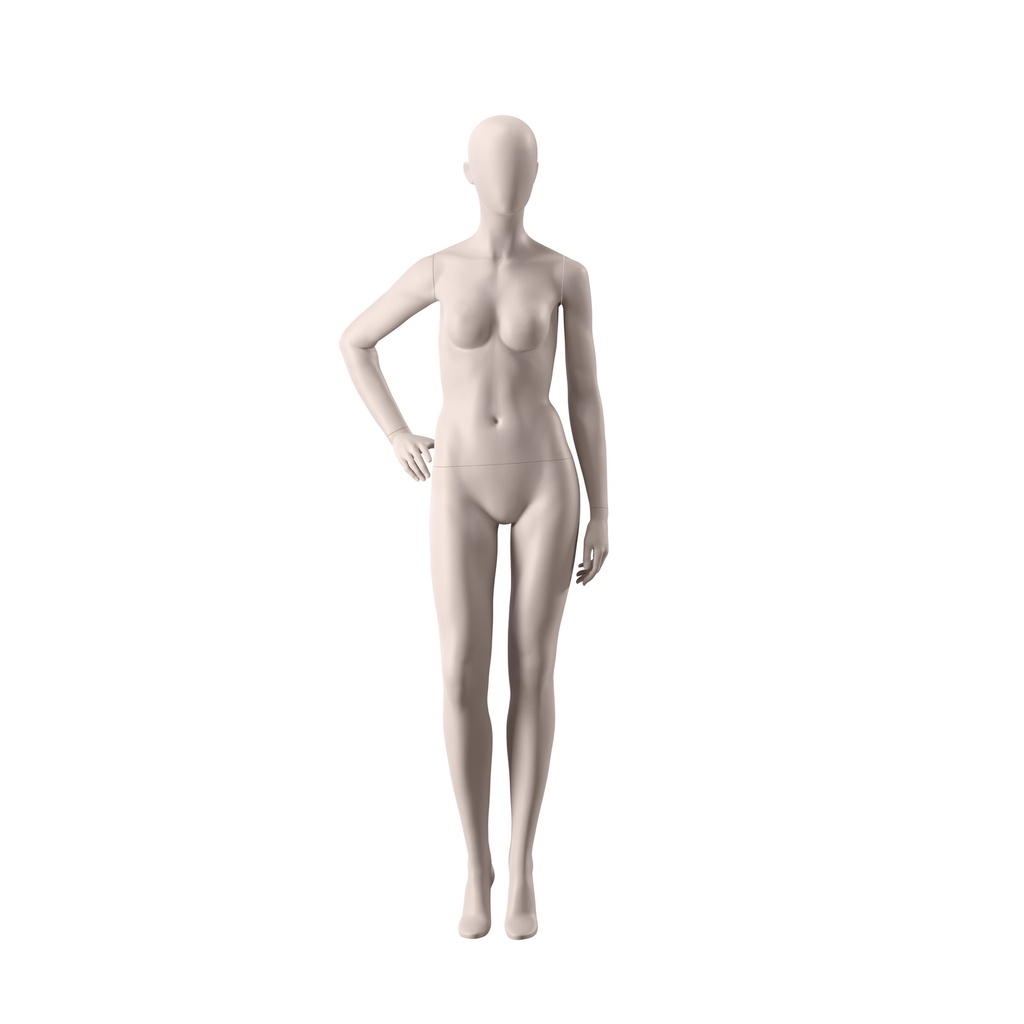 BINK - Ecologische dames mannequin, huidskleur, ballonhoofd, pose 012