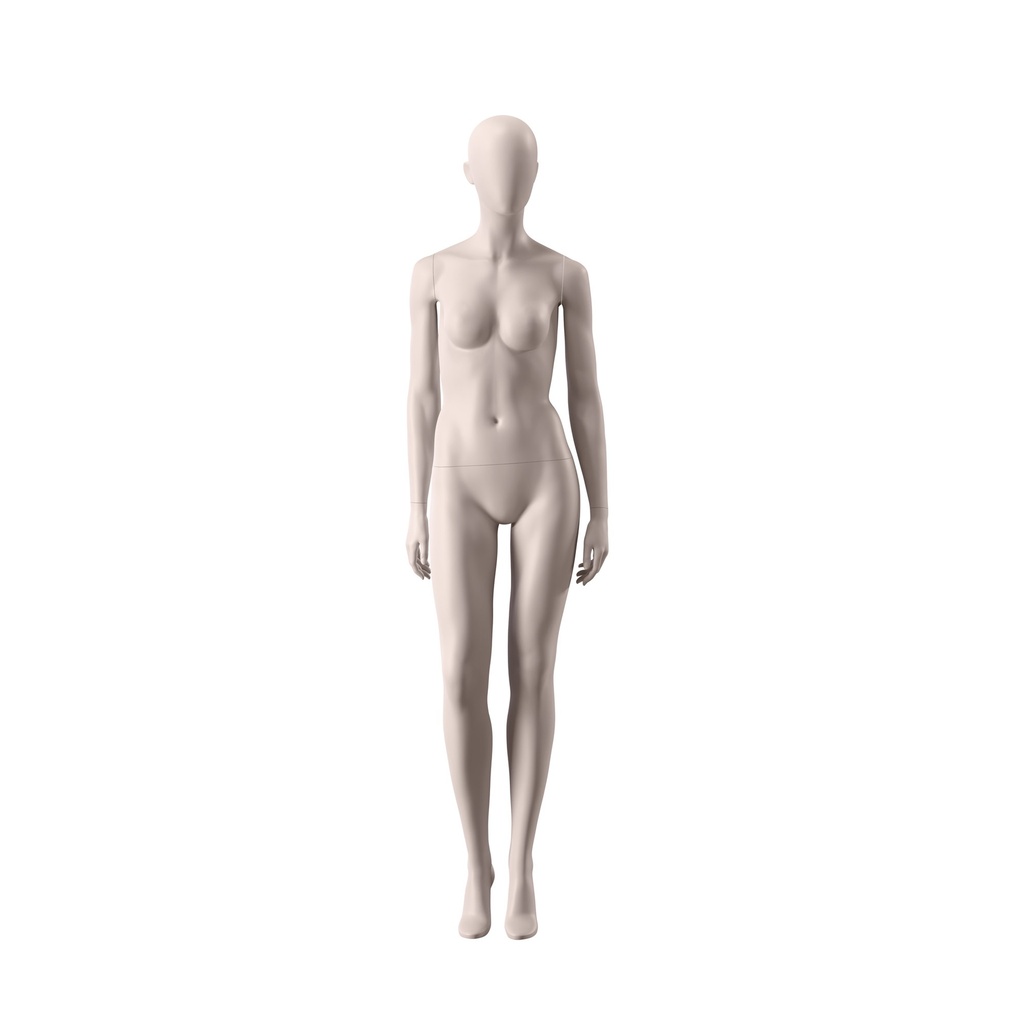 BINK - Ecologische dames mannequin, huidskleur, ballonhoofd, pose 002