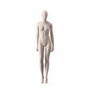 Ecologische dames mannequin, huidskleur, ballonhoofd, pose 002