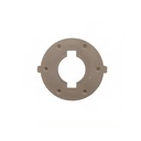 Legfitting, plastic, white