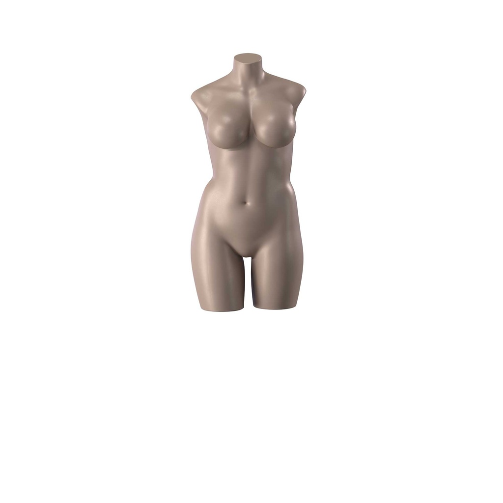 BINK - Volslanke lingerie torso, dame, D-cup, metallic huidskleur, pose 006