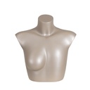 Korte damesbuste 1 borst C-cup, FRP, brons huidskleur (metallic)
