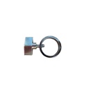 Ring extra bevestiging van buste op staander, chroom
