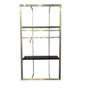 Freestanding wall module in stainless steel