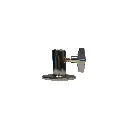 Base connector for calfpin, chromed metal