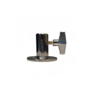 Conector Base de maniquí para barra de pantorrilla, metal cromado
