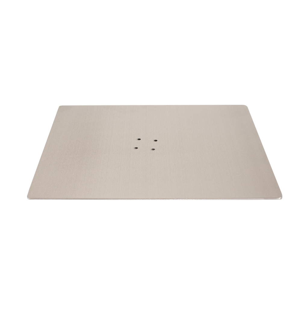 BINK - Socle rectangulaire pour une tige au dos, In Shape, mannequin d'étalage adulte, RVS