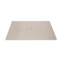Socle rectangulaire pour une tige au dos, In Shape, mannequin d'étalage adulte, RVS