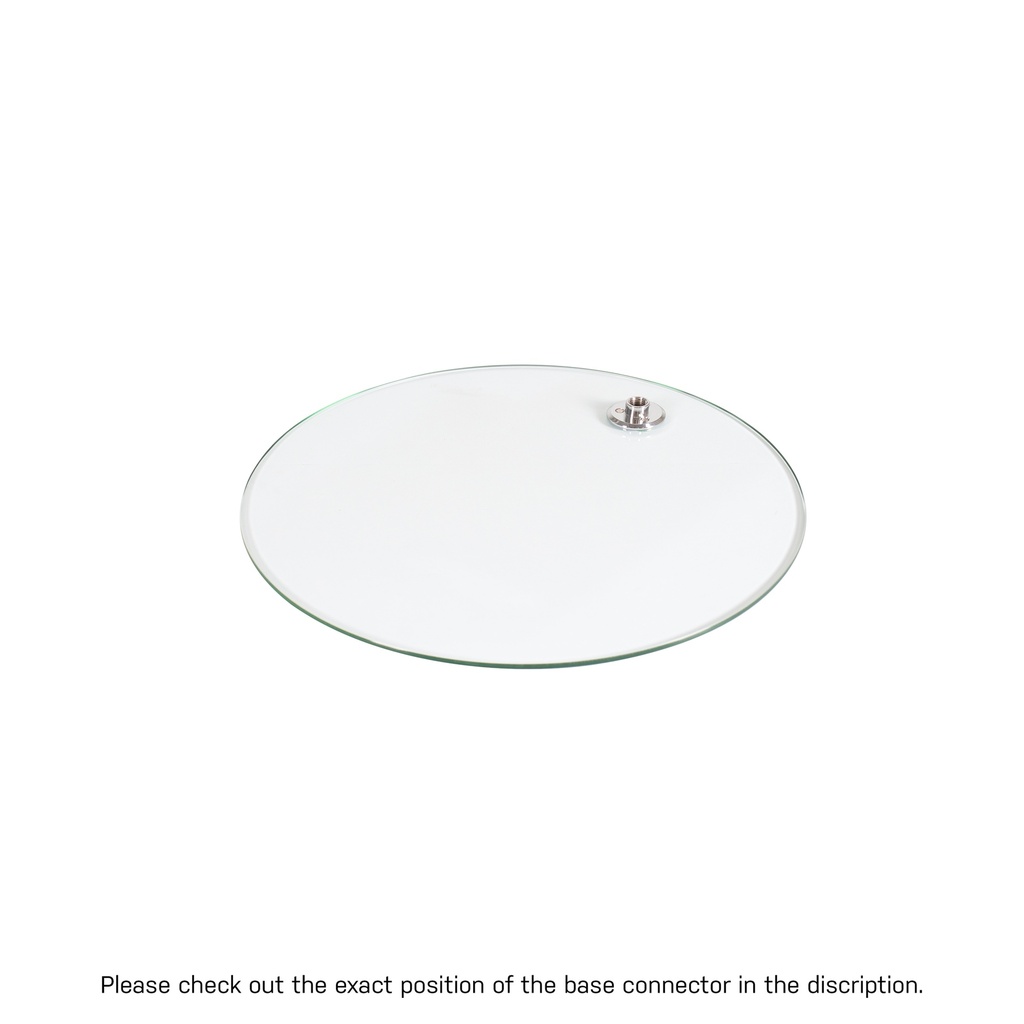 BINK - Socle rond Ø 35 cm avec connecteur en chrome type M12 pour mannequin enfant 