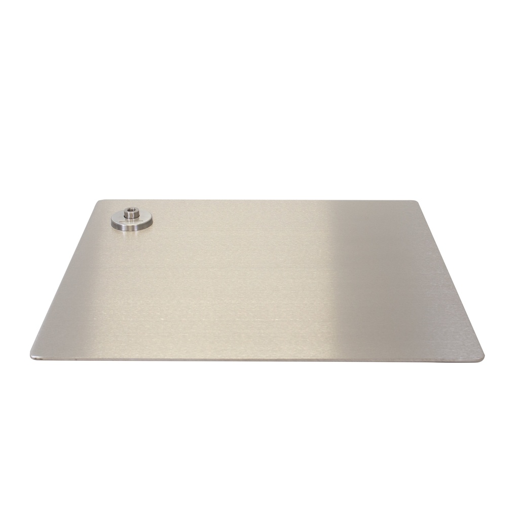 BINK - Rectangular mannequin base 45x40 cm, brushed stainless steel