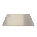 Base de mannequin rectangulaire 45x40 cm, acier inoxydable brossé 