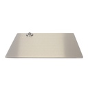 Rectangular mannequin base 45x40 cm, brushed stainless steel