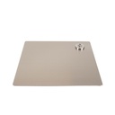 Square mannequin base 40x40 cm, brushed stainless steel