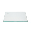 Rechthoekige voetplaat voor volwassen etalagepop, glas, Unbreakable 
