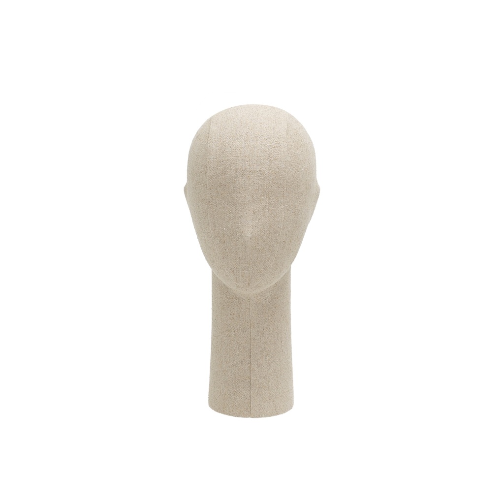 BINK - Cabeza de señora, colección Diamond, recubierta de tela beige