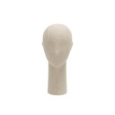 Cabeza de señora, colección Diamond, recubierta de tela beige