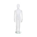 Maniquí infantil, 9 años, plástico reciclado, blanco