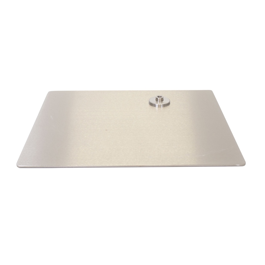BINK - Rectangular mannequin base 45x40 cm, brushed stainless steel